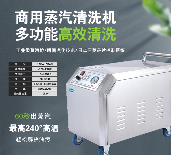 上饶蒸汽洗车机12KW15BAR